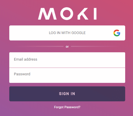 moki log in with google