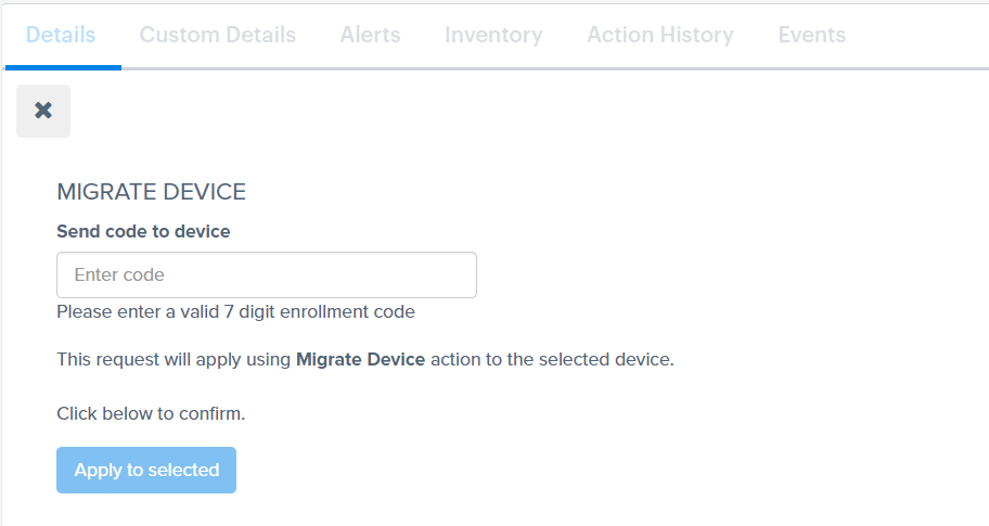 Apply migrate