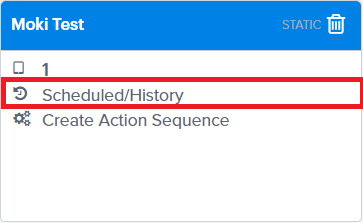 Device Groups Action History