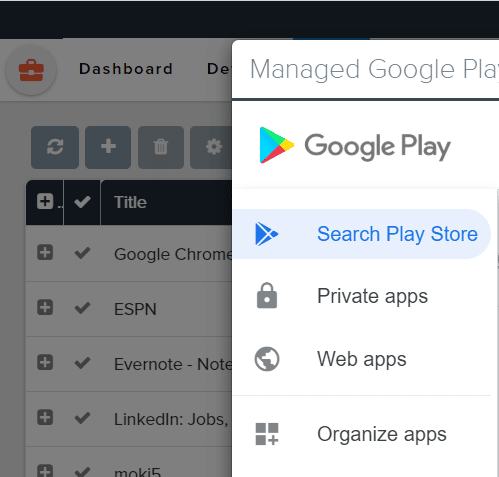 private apps google play