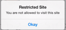 restricted site