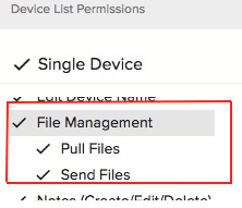 file manager dropdown screenshots
